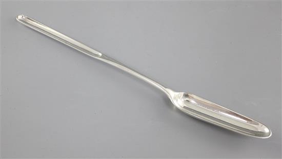 A George III silver marrow scoop, Length 9”/224mm Weight 1.5oz/43grms